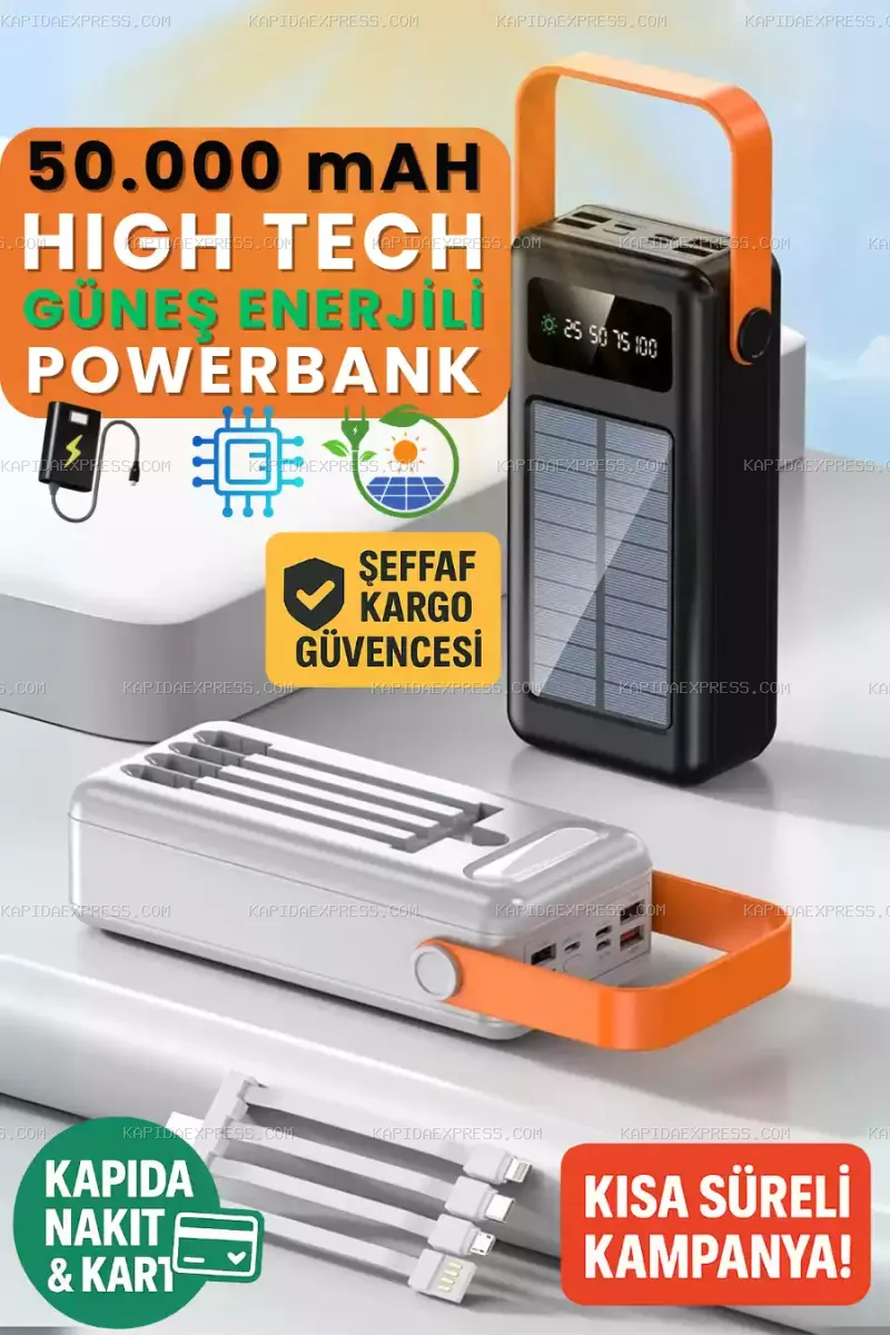 50.000 mAh Solar Powerbank - 1