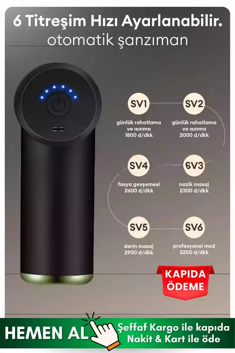 PRO 4 Başlıklı Masaj Tabancası - 5
